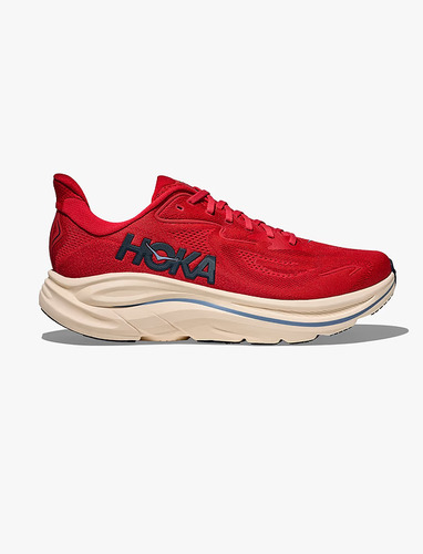 נעלי ריצה גברים HOKA Clifton 10 Wide ורמילון נייבי