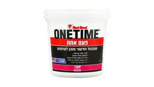 One Time – חומר מהפכני למילוי קירות חצי ליטר 