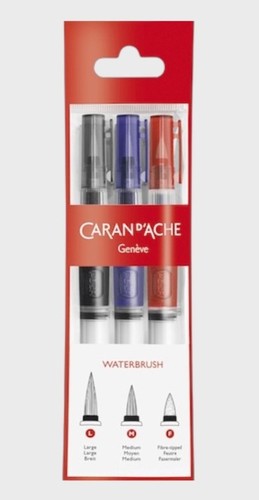 סט של 3 מכחולי מים מתמלאים  Water brush