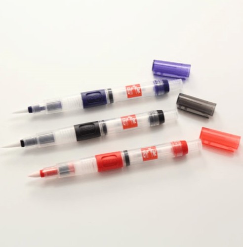 סט של 3 מכחולי מים מתמלאים  Water brush