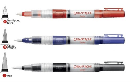 סט של 3 מכחולי מים מתמלאים  Water brush