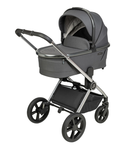 עגלת תינוק משולבת Cielo Q אפור ידית שחור Sportline