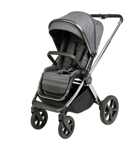 עגלת תינוק משולבת Cielo Q אפור ידית שחור Sportline