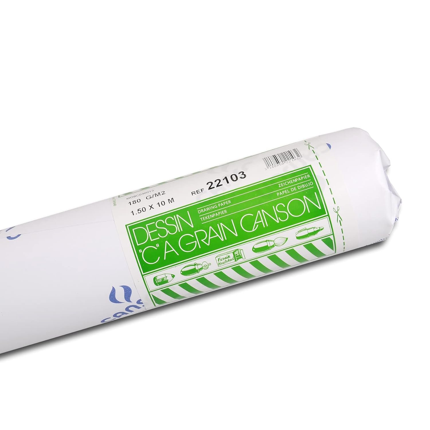 גליל נייר רישום 180 גרם , סדרה CANSON C à grain (1000*150 cm)