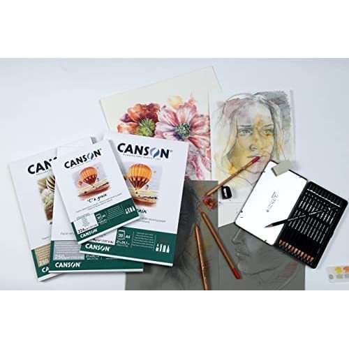 גליל נייר רישום 180 גרם , סדרה CANSON C à grain (1000*150 cm)