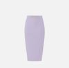 Skirt in lightweight crêpe fabric with jewel plaque