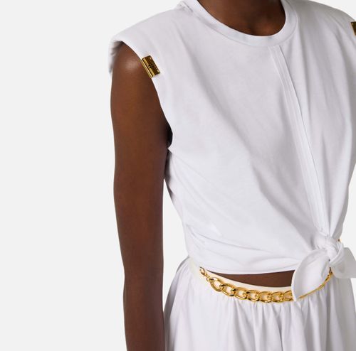 Jersey T-shirt with knot