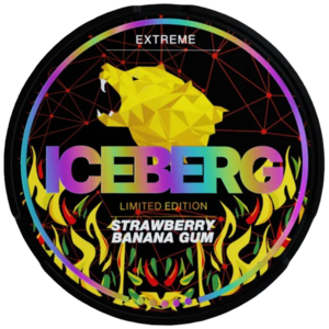 אייסברג תות בננה  •ICEBERG STRAWBERRY BANANA GUM EXTREME 50mg