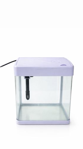 אקווריום מים מתוקים 8 ליטר עם תאורת לד+פילטר ביולוגי