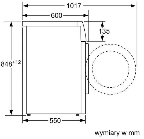 מכונת כביסה Bosch WAN2417MPL   ‏7 ‏קג בוש