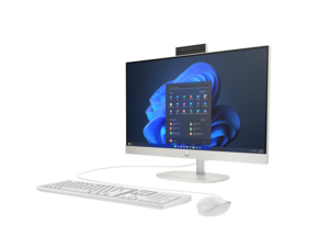 מחשב נייח HP AIO 240 G10 I5-1334U/16GB/512SD/FD/WIFI/23.8"/WHITE/3Y 9M9G0AT