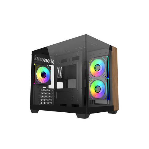מארז COLERMASTER ELITE 481 WOOD 3ARGB BLACK