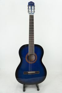 גיטרה קלאסית כחולה + נרתיק גימור מבריק GRANADA GC39B-BLS