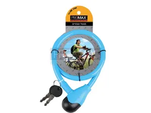 מנעול אופניים נעילת מפתח צבעוני