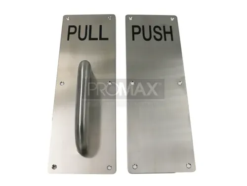 ידית קבועה עם שלט נירוסטה PULL-PUSH