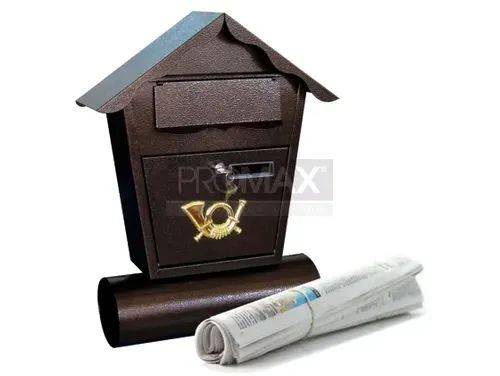 תיבת דואר דגם 909 עם מקום לעיתון ברונזה