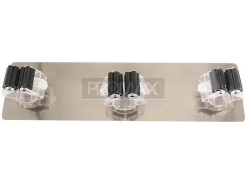 מחזיק מטאטא 3 ווים בהדבקה