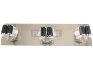 מחזיק מטאטא 3 ווים בהדבקה