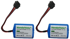 זוג סוללות לצופר אלחוטי ויסוניק VISONIC SR-740 מתאים לשימוש בצופר אלחוטי של ויסוניק