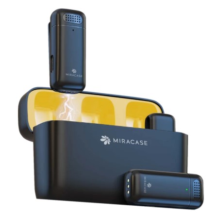 מיקרופון דש אלחוטי כפול Miracase MWMC750