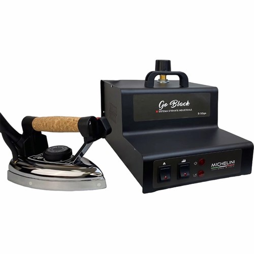מגהץ קיטור מקצועי טורבו Michelini Go Black B-50GB