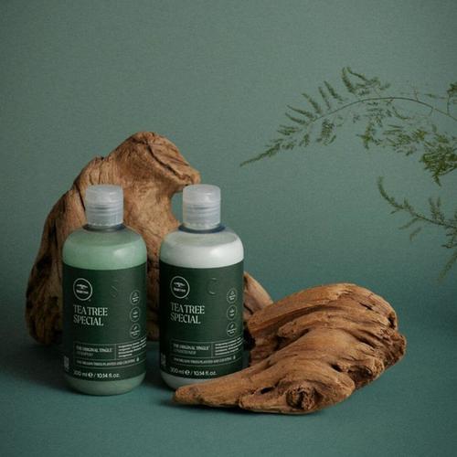 מארז שמפו ומרכך TEA TREE לשיער שומני פול מיטשל 300*2 מ