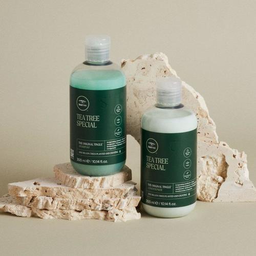 מארז שמפו ומרכך TEA TREE לשיער שומני פול מיטשל 300*2 מ