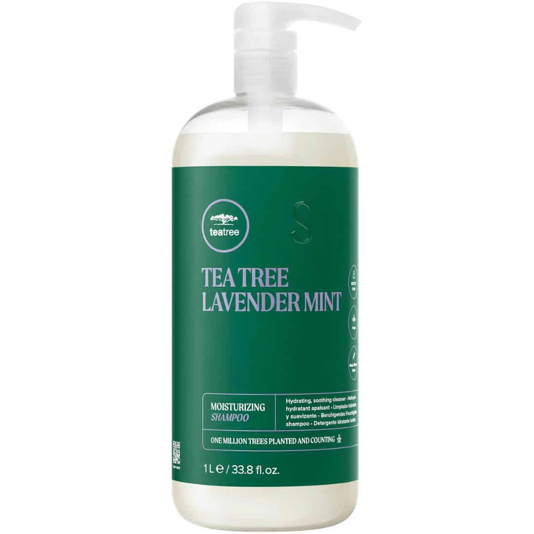 שמפו טי טרי tea tree לשיער לוונדר ומנטה פול מיטשל 1000 מ"ל