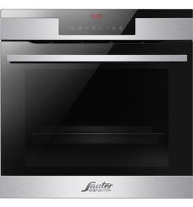 תנור בנוי פרמיום פירוליטי 77 ליטר CUISINE 7600IX שחור Sauter סאוטר