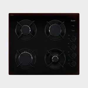 כיריים גז זכוכית 4 להבות SAUTER דגם SHG870B סאוטר שחור
