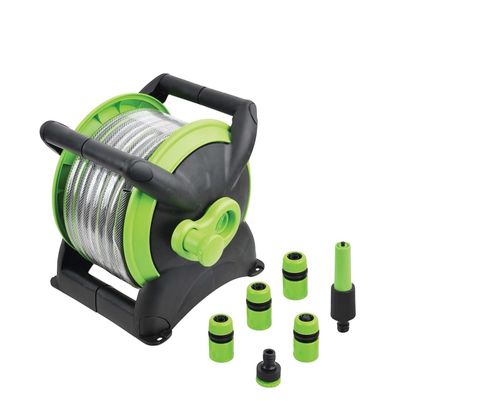 גלגלת השקיה צינור 20 מטר עם אביזרים YARD SMITH SEM-624201