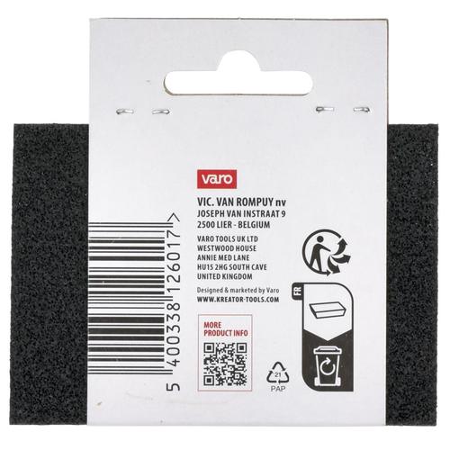 106 KRTH50204, בלוק שיוף/ספוג לטש G240, FOAM SANDING BLOCK G240, ברקוד 5400338126017 