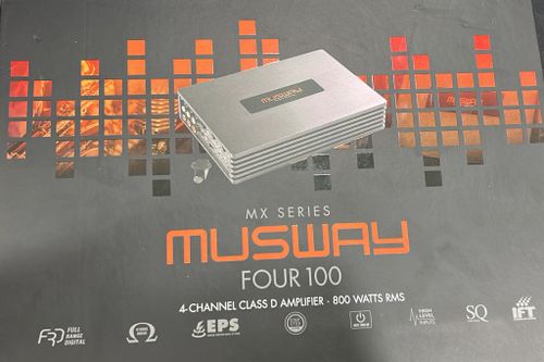 MUSWAY FOUR100 מגבר לרכב