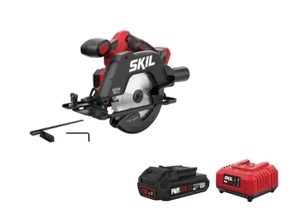 מסור עגול 165 מ"מ ("6.5) מקצועי 20V Brushless עם תאורת לד + מתנה סוללה 2.0Ah ומטען דגם SW1E3551CA SKIL