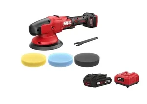 פולישר לרכב 20V Brushless לביצועי ליטוש מקצועיים 5 אינטש + מתנה סוללה 2.0Ah ומטען SR1E3790CA SKIL