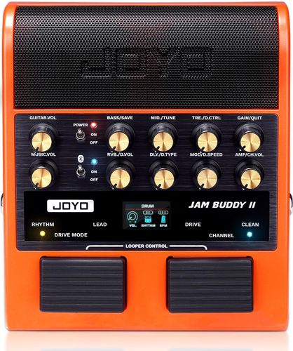 מגבר גיטרה נייד JOYO JAM BUDDY II כתום - מגבר חכם עם בלוטות', לופר ומכונת תופים לתרגול מקצועי