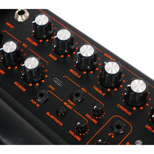 מגבר גיטרה אקוסטי JOYO JO-AC20S - מגבר נטען 20 וואט עם שני רמקולים וסוללת ליתיום מובנית לנגינה ניידת
