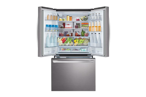 מקרר 3 דלתות בנפח 750 ליטר של LG דגם GR-B278SE רוחב: 90.2 ס