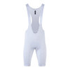 ביב רכיבה קצר לאופניים CLEAN BIB לבן אלסטי טכני ומנדף מאוד 