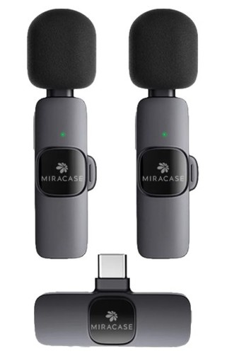מיקרופון דש אלחוטי כפול Miracase MWML550