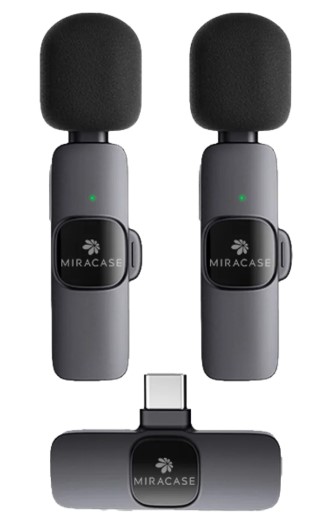 מיקרופון דש אלחוטי כפול Miracase MWML550