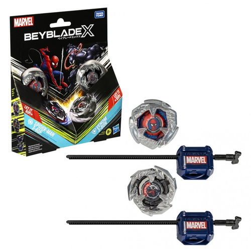 מולטיפאק: זוג משגרי בייבלייד MARVEL - ונום וספיידרמן 4