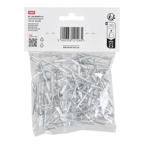 ניטים מארז 100 יח'  106 KRTH62705  4.8x14, RIVETS 4,8X14MM - 100 PCS