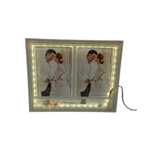 מסגרת כפולה עם תאורה לתמונות 10×15 – Love you so much