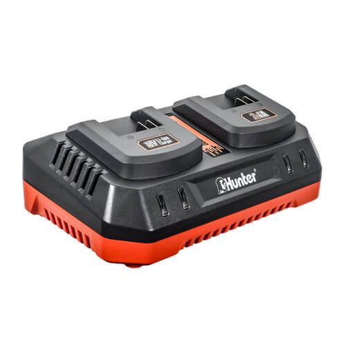 מטען כפול מהיר לסוללות 18V 2X4A דגם 102701-016 האנטר Hunter