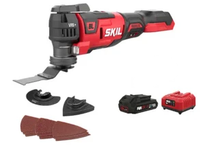 מולטיטול נטען (רב כלי) Brushless 20V עם סט אביזרים + מתנה סוללה 2.0Ah ומטען דגם MF1E3650CB SKIL