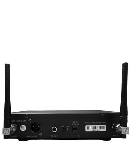 מקלט אלחוטי בודד רב תדר עם אוזניים ל RACK ואנטנות חיצוניות