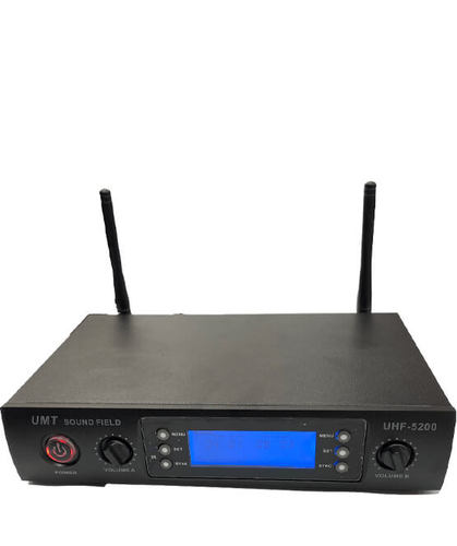 מקלט אלחוטי כפול רב תדר עם אוזניים ל RACK ואנטנות חיצוניות