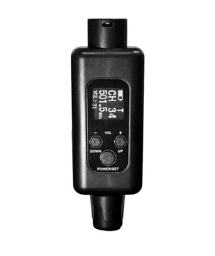 מקלט מיקרופון אלחוטי בודד רב תדר בחיבור XLR