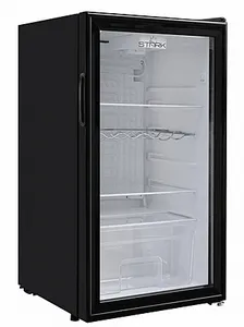מקרר משרדי דלת זכוכית שקופה – צבע שחור STKRO1930BG